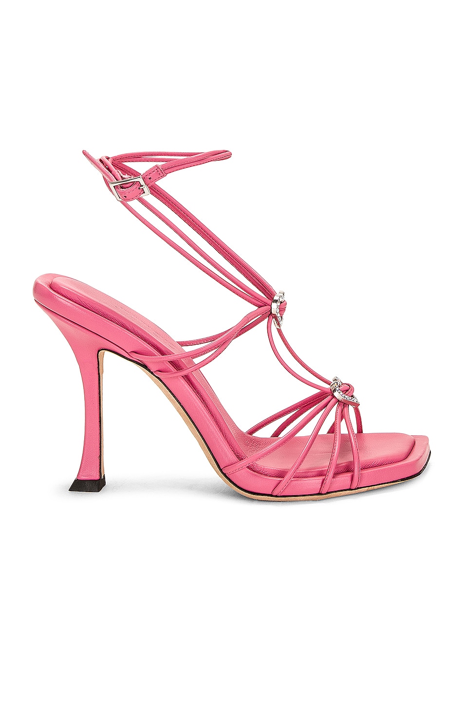 Image 1 of Jimmy Choo Indiya 100 Leather Sandal in Candy Pink