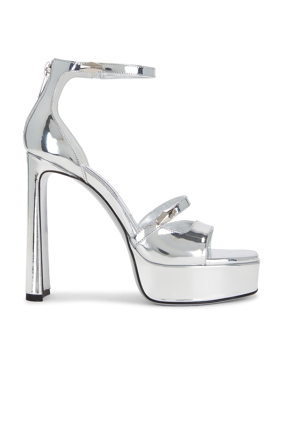 Shop Jimmy Choo Claressa 125 Sandal In Silver