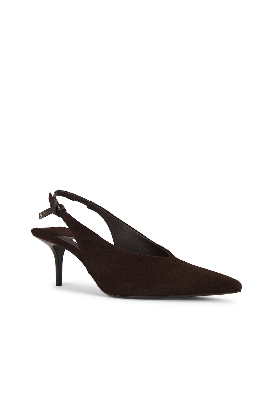 Jimmy Choo Suede Cami Heel In Brown