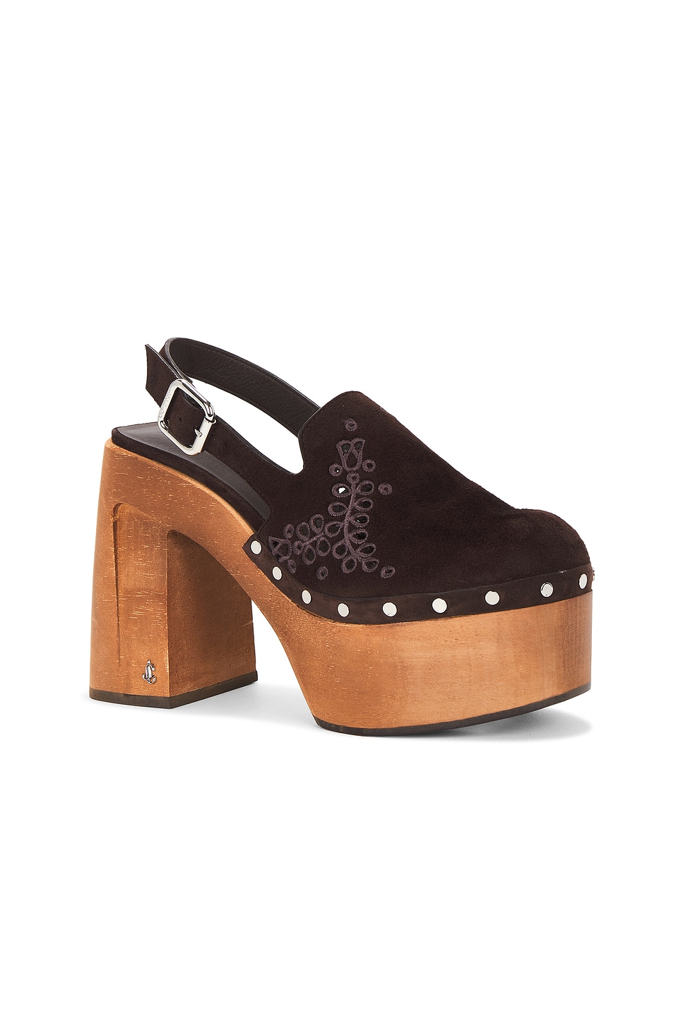 Jimmy Choo Alida 135 Clog In Brown