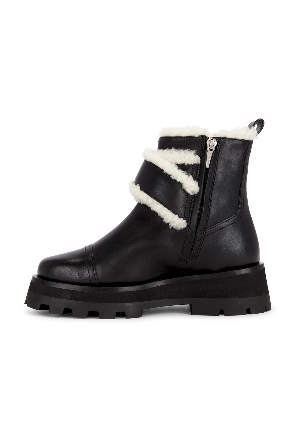 Image 5 of Jimmy Choo Meena Flat Boot in Black & Natural