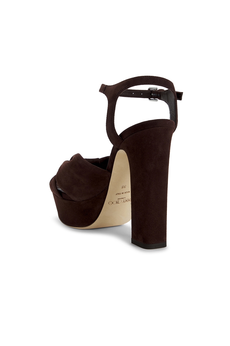 Jimmy Choo Heloise Suede 120 Sandal | Thumbnail 3