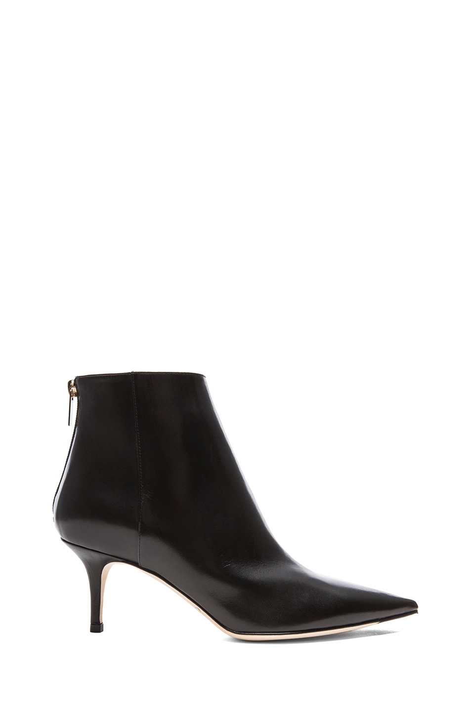 Image 1 of Jimmy Choo Ada Fitted Leather Booties in Black