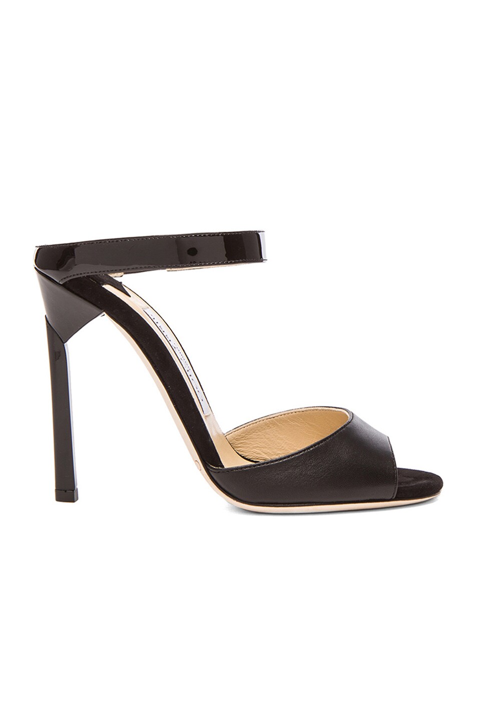 Image 1 of Jimmy Choo Deckle Leather Mules in Black