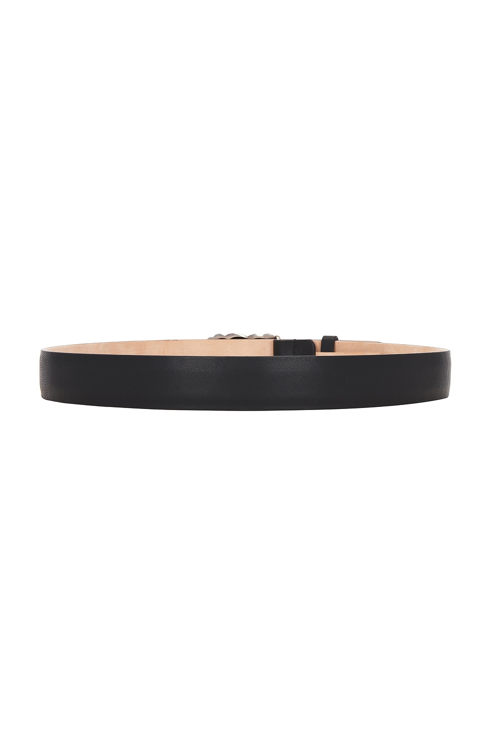 Shop Jenni Kayne Leather Jules Belt In Black & Silver