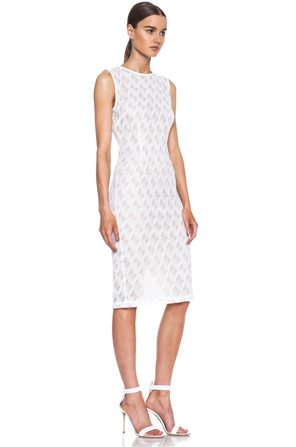 Jenni Kayne Cotton-Blend Dress in White | FWRD