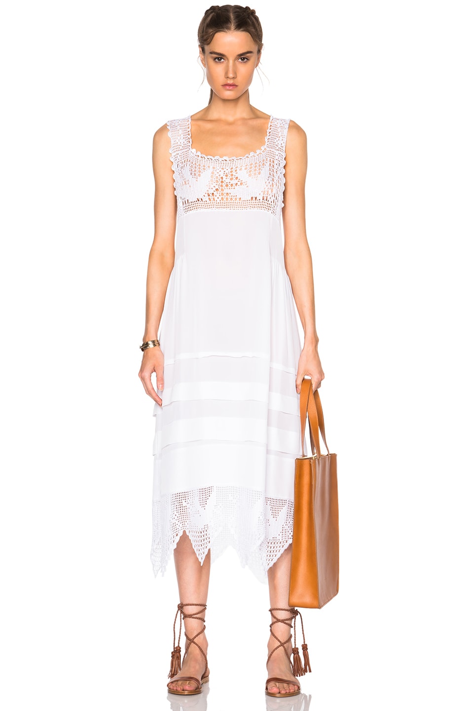 Image 1 of Jenni Kayne Crochet Dress in White