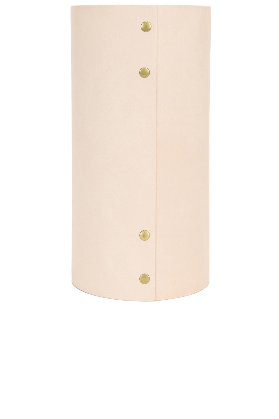 Jenni Kayne Medium 10 Leather Rivet Vase In Natural