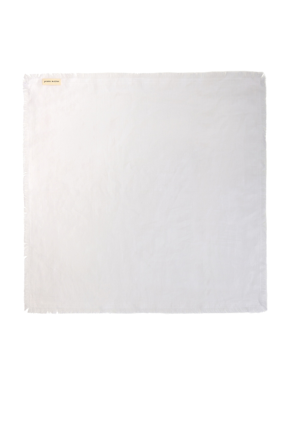 Jenni Kayne Frayed Linen Napkin In Ivory