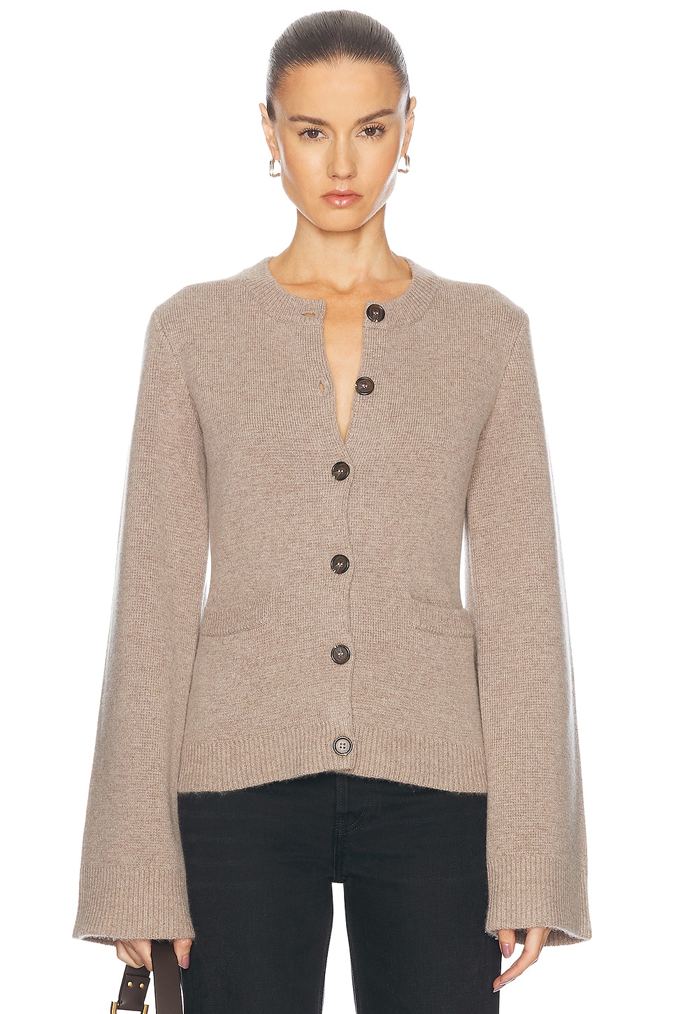 Shop Jenni Kayne Cooper Cardigan In Taupe