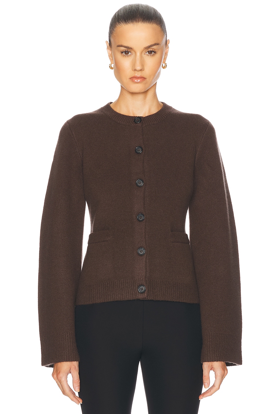 Shop Jenni Kayne Cooper Cardigan In Chocolate