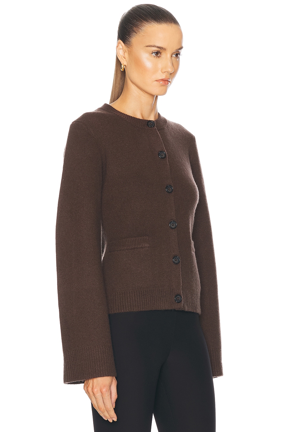 Shop Jenni Kayne Cooper Cardigan In Chocolate