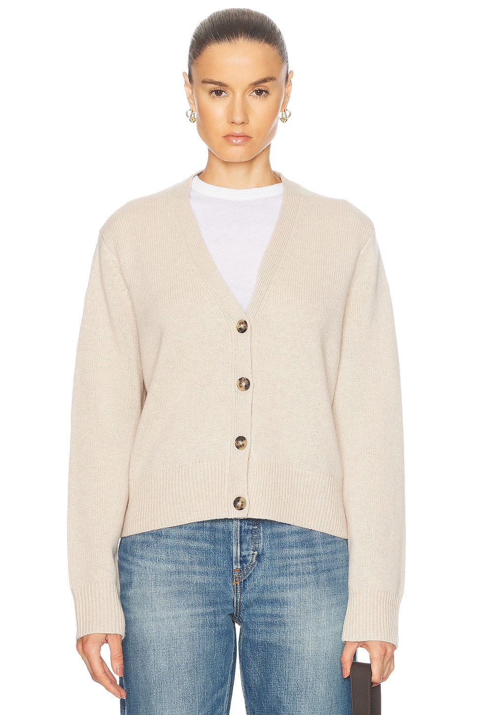 Cashmere Colette Cardigan in Cream