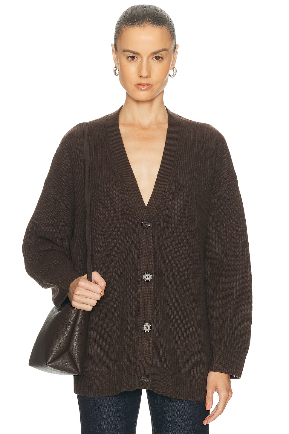 Jenni Kayne Cashmere Cocoon Cardigan Chocolate Chocolate In Brown