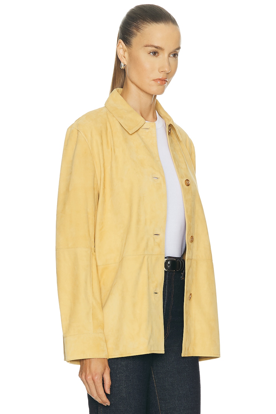 Jenni Kayne Suede Lennox Jacket In Brown