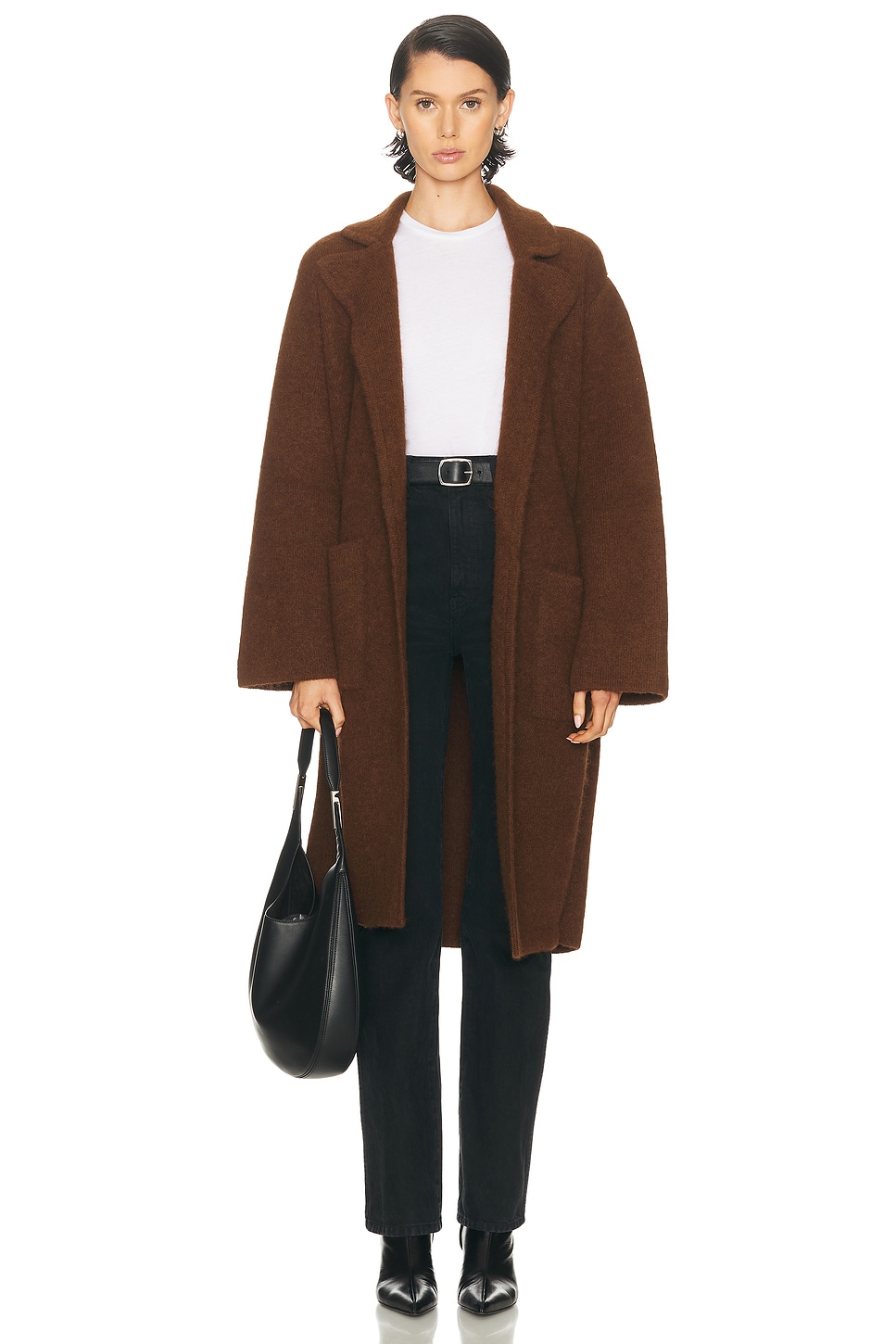 Image 1 of Jenni Kayne Jessica Sweater Coat in Chocolate