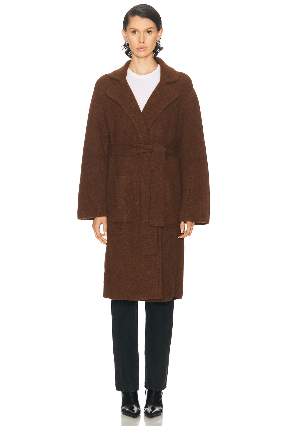 Jenni Kayne Jessica Sweater Coat In Brown
