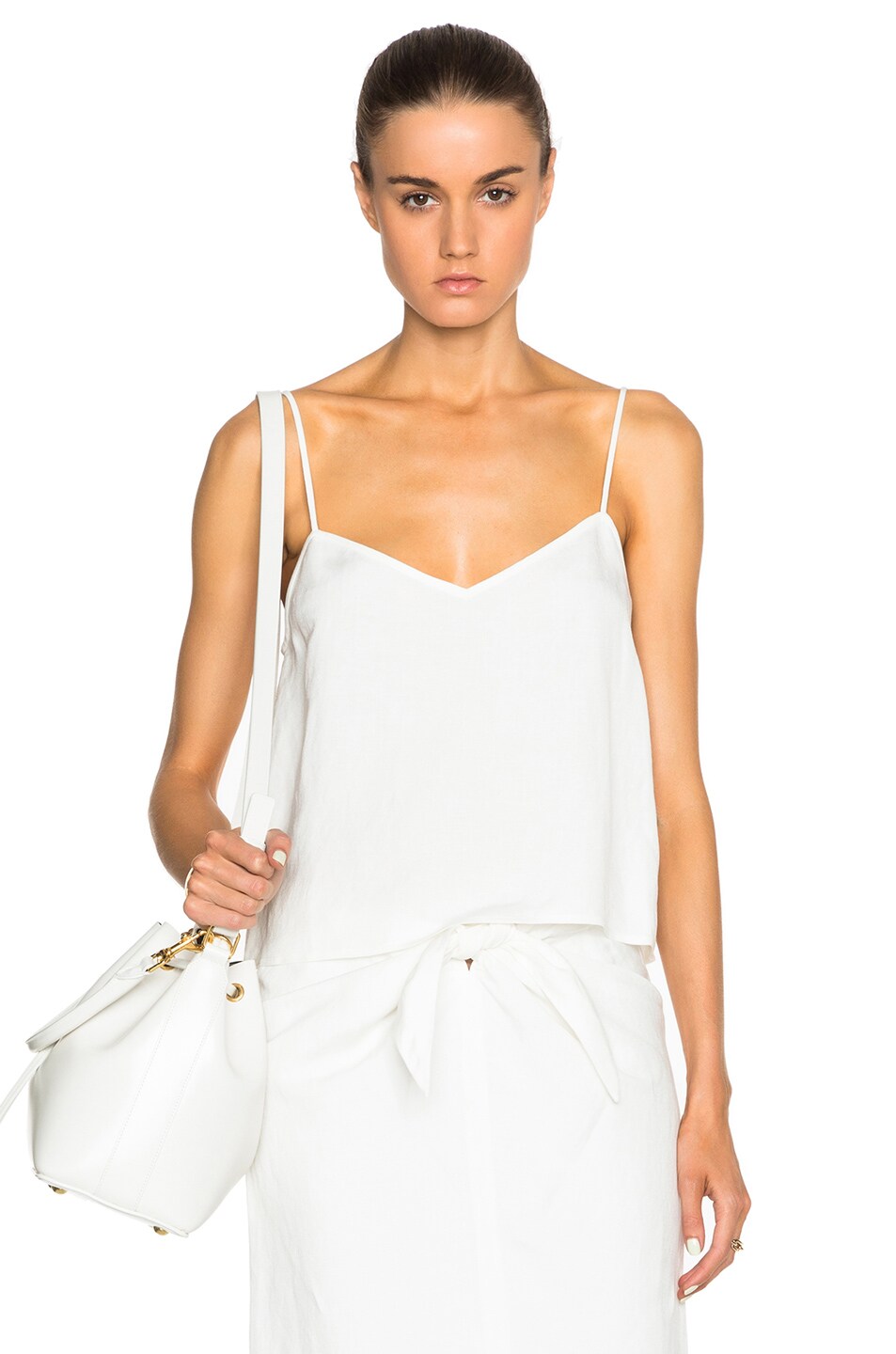Image 1 of Jenni Kayne Linen Crop Cami in White