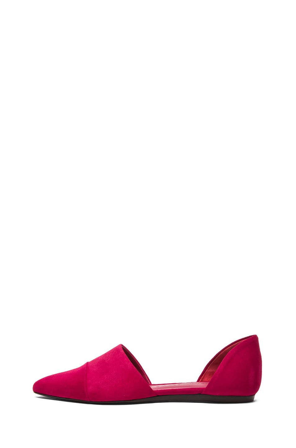 Image 1 of Jenni Kayne D'Orsay Suede Flats in Rasberry