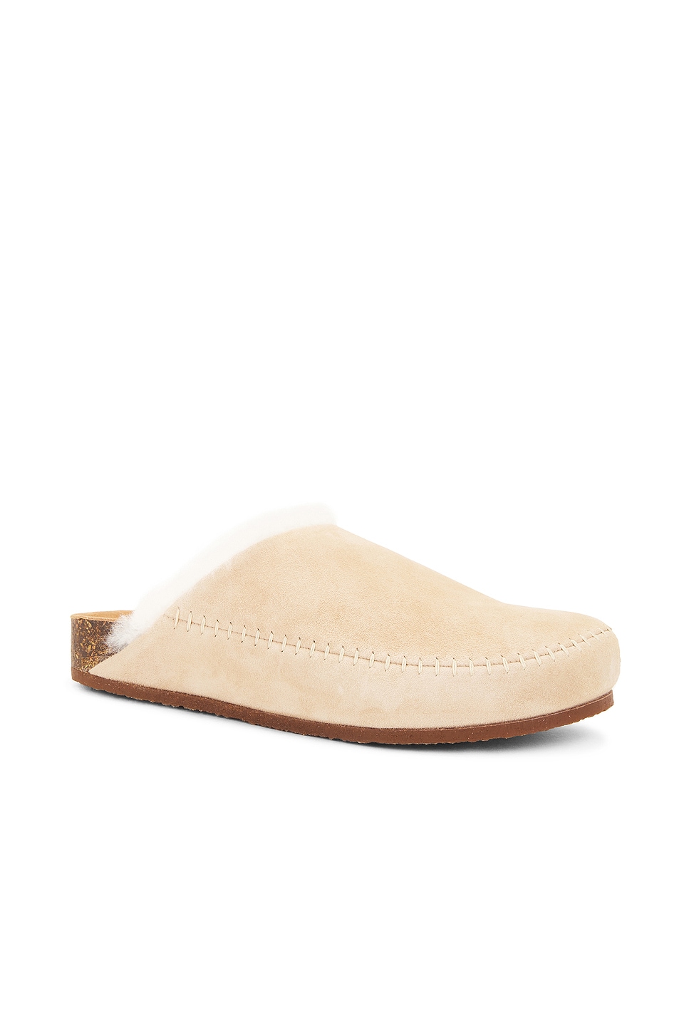 Shop Jenni Kayne Shearling Lined Moc Clog In Natural