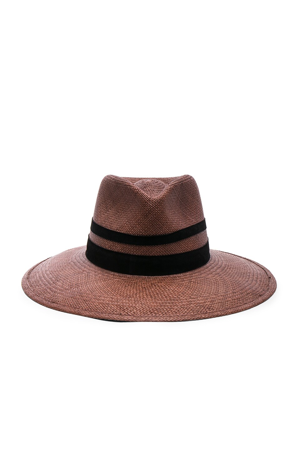 Image 1 of Janessa Leone Mia Fedora Hat in Java & Black