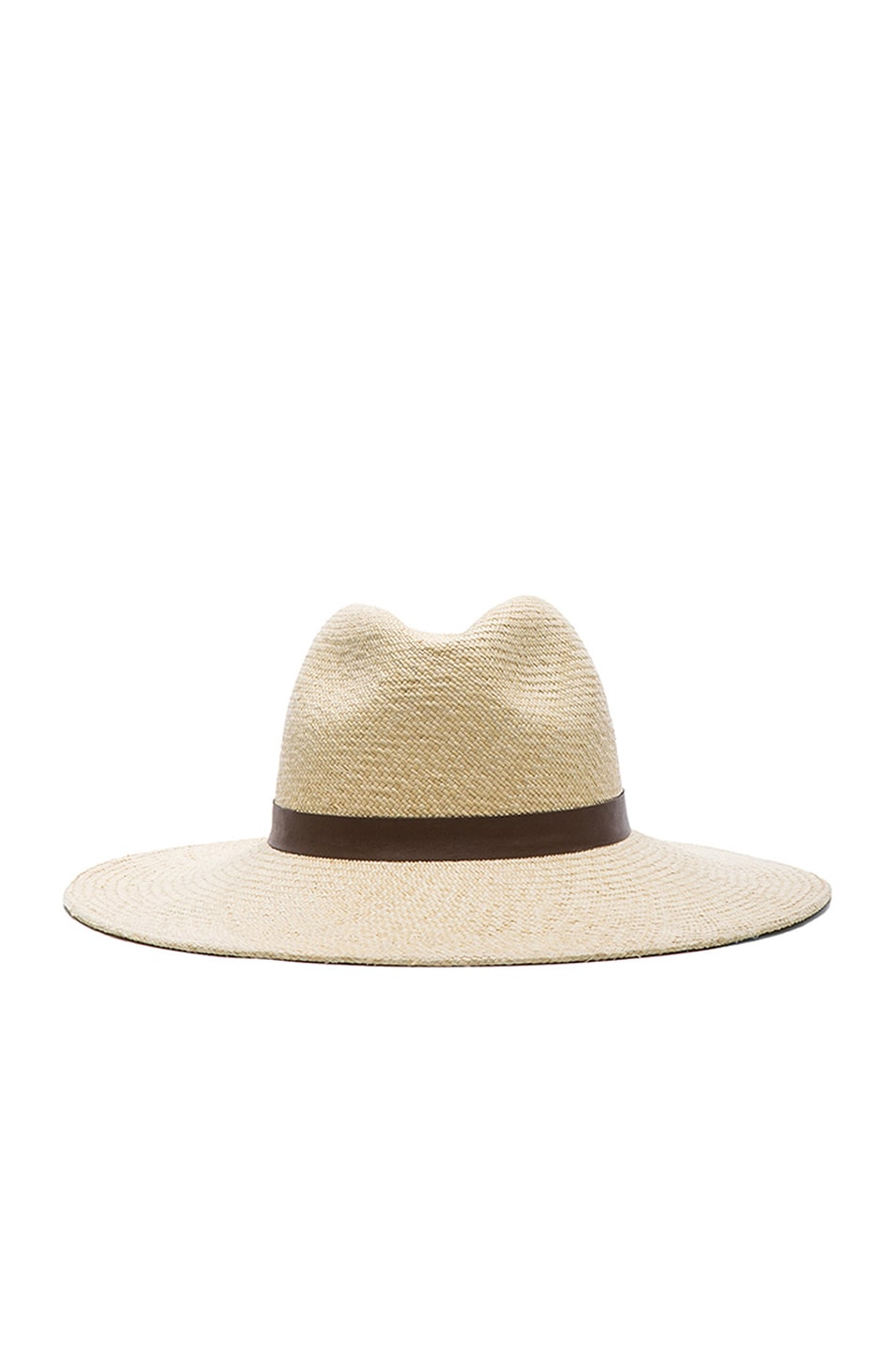 Image 1 of Janessa Leone Gloria Straw Hat in Creme