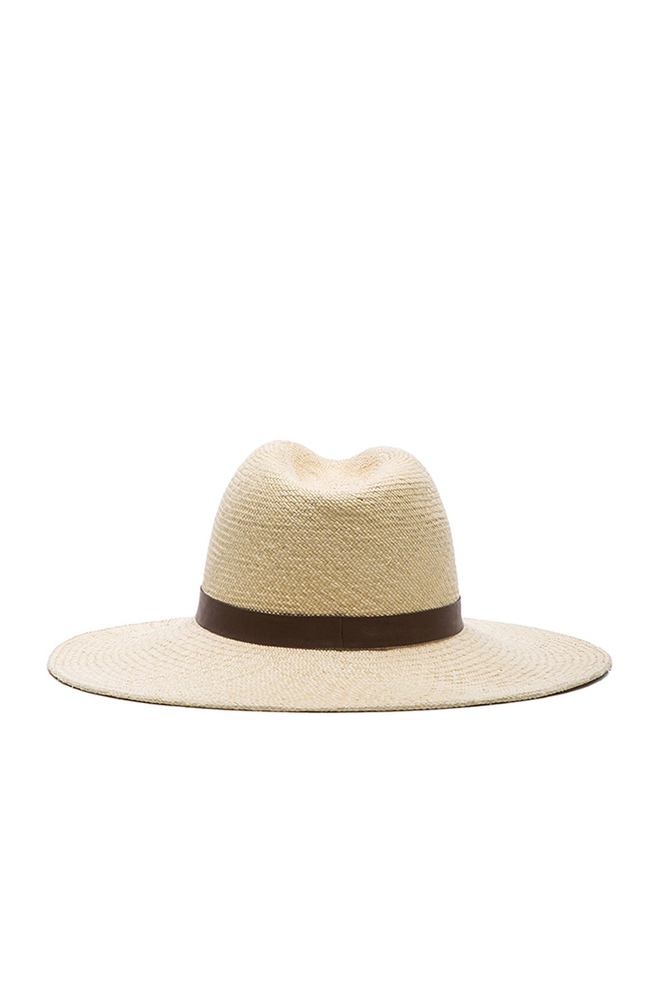 Janessa Leone Gloria Straw Hat in Creme | FWRD