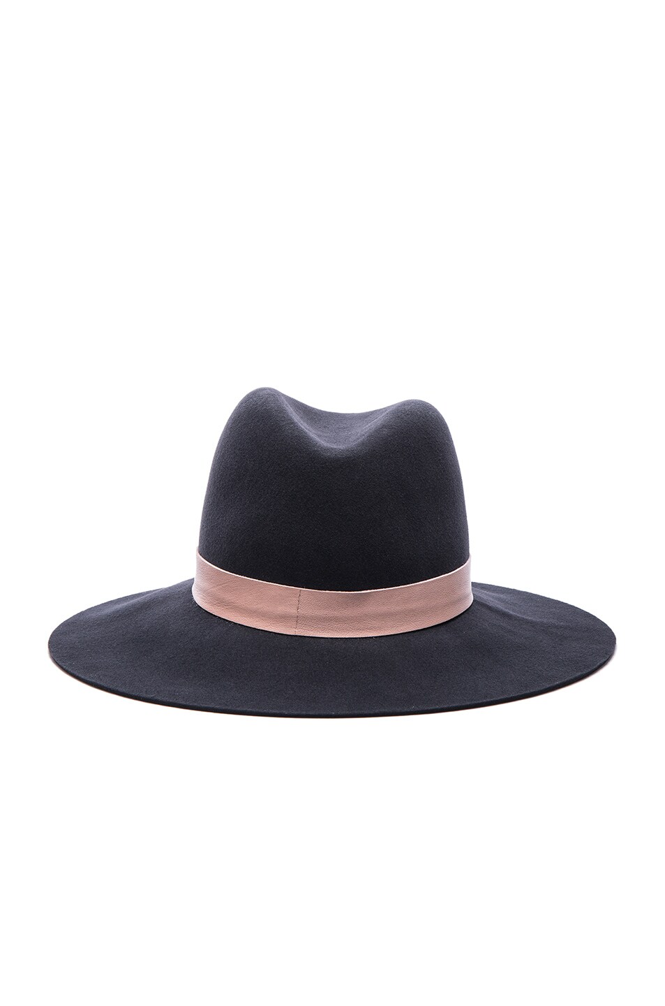 Image 1 of Janessa Leone Quartz Hat in Raven & Blush