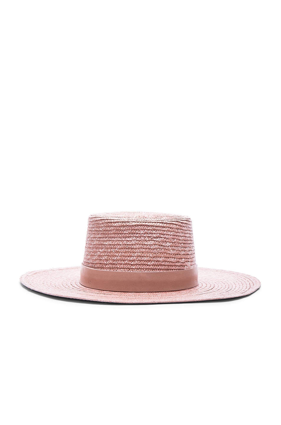 Image 1 of Janessa Leone Calla Bolero Hat in Light Pink