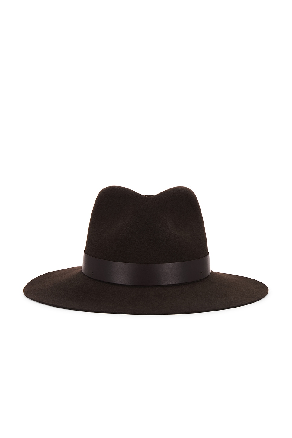 Shop Janessa Leone Ross Hat In Chocolate