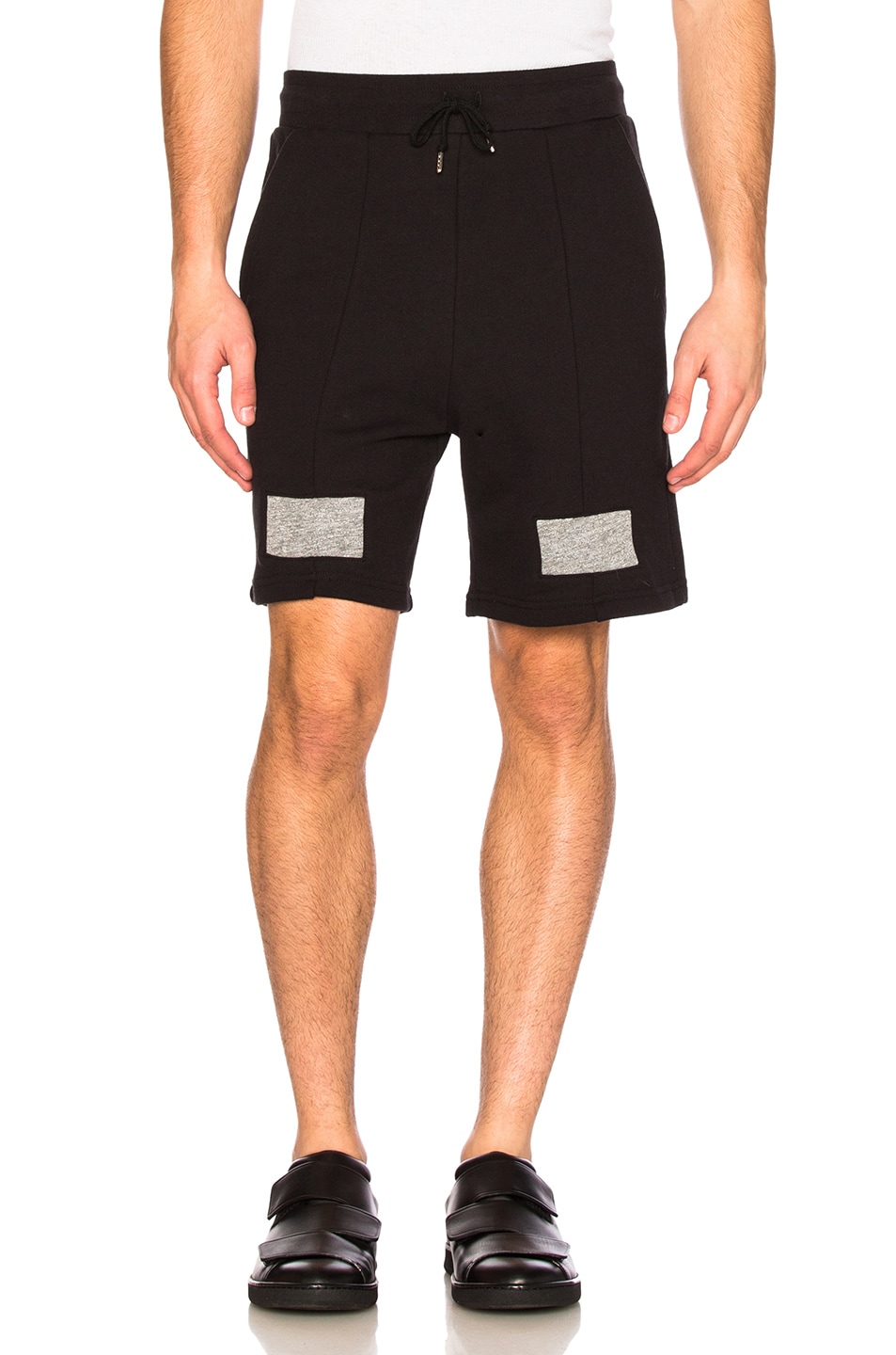 Image 1 of JOHN ELLIOTT Paneled Shorts in Black