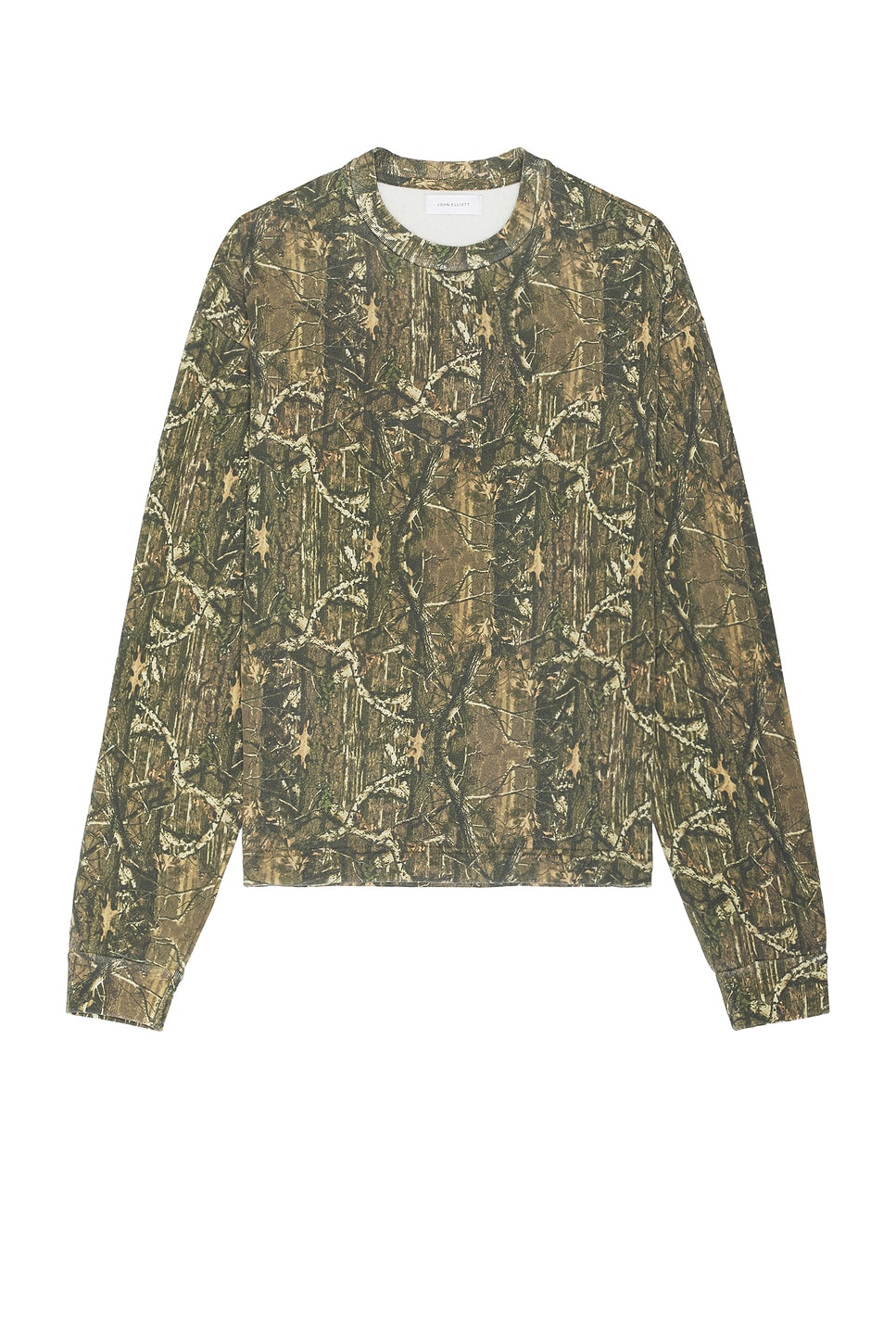 Shop John Elliott Skeptic Crew In Tree Camo