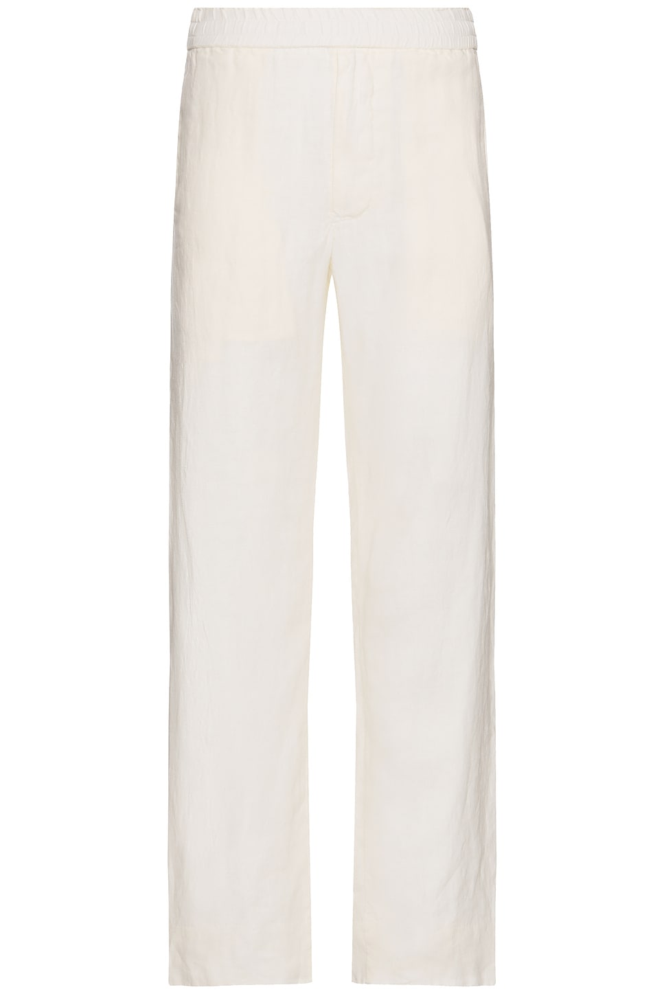 Linen Easy Trouser in White