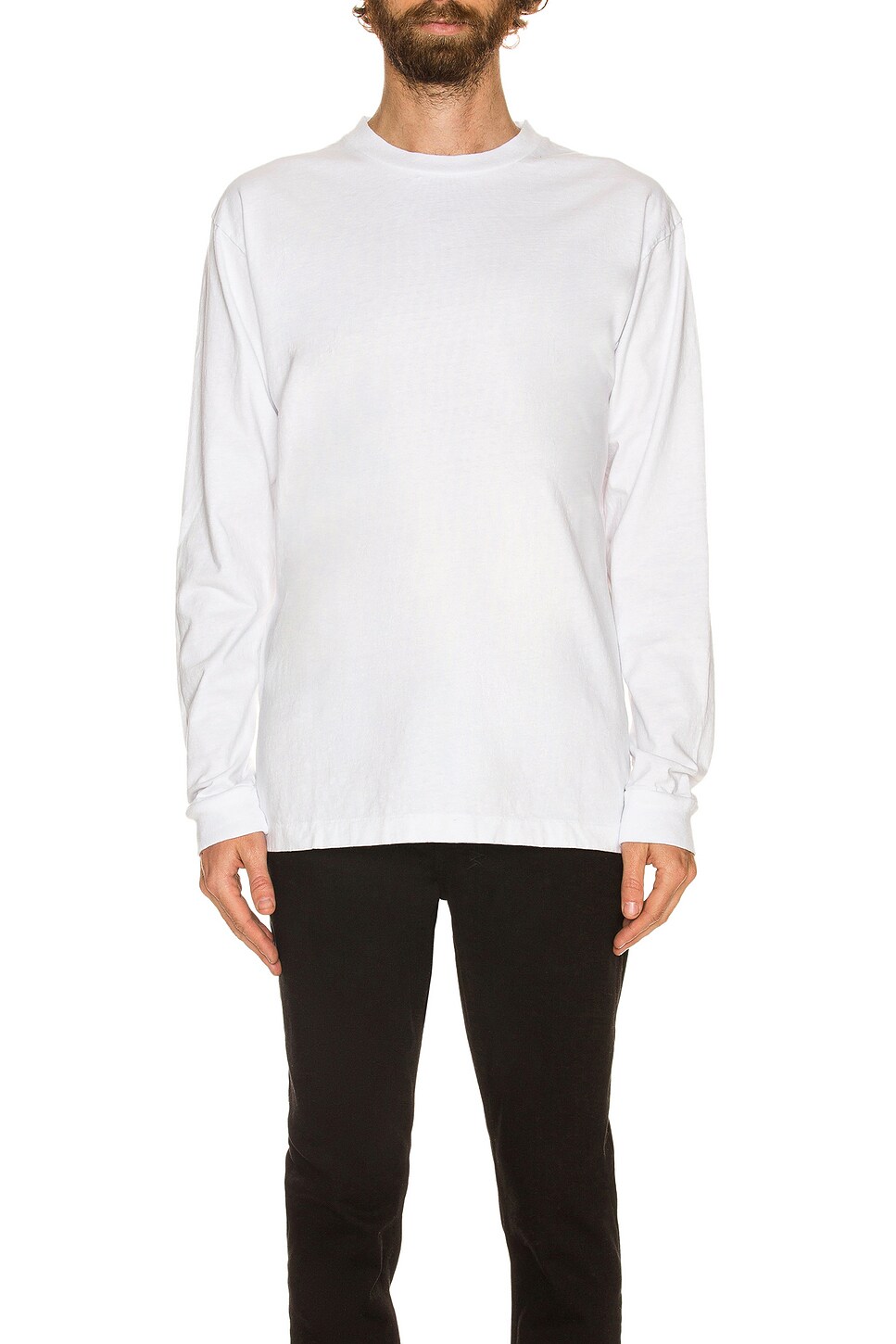 Image 1 of JOHN ELLIOTT Long Sleeve University Tee in White