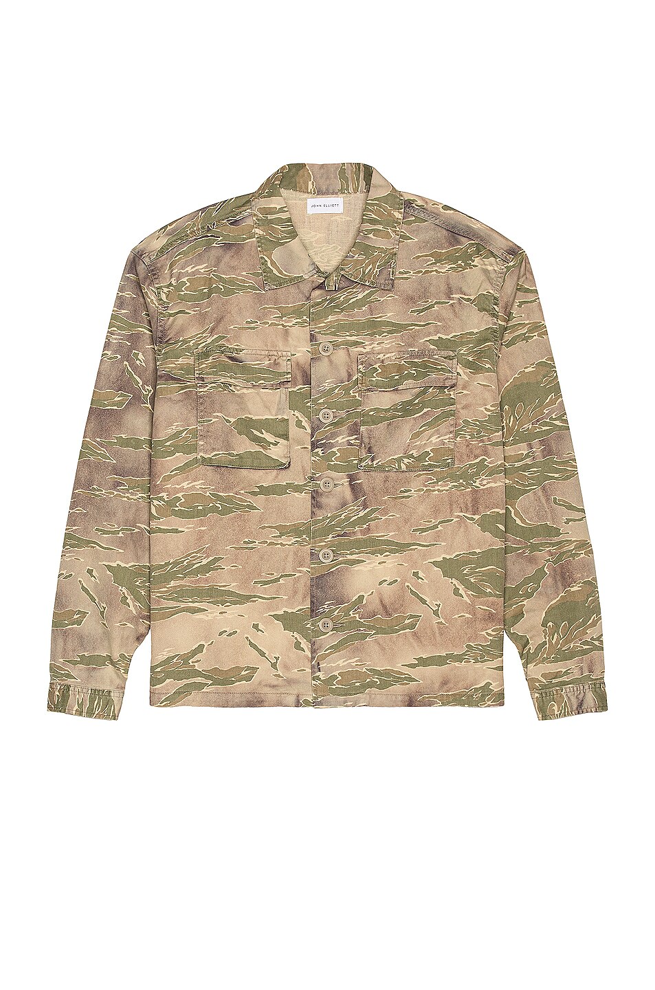 Image 1 of JOHN ELLIOTT Military Shirt in Washed Tiger Camo