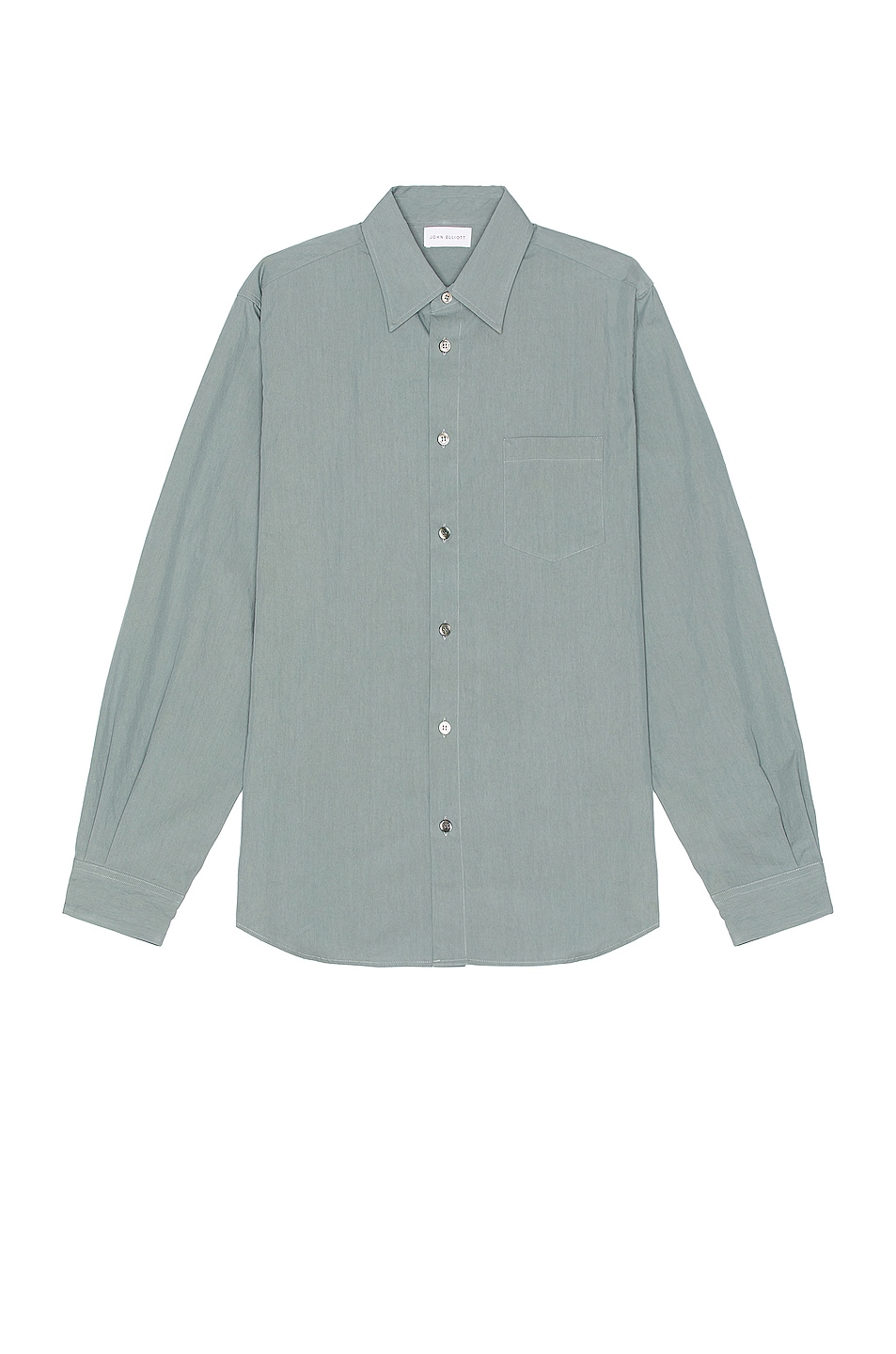 Image 1 of JOHN ELLIOTT Cloak Button Up Shirt in Alloy