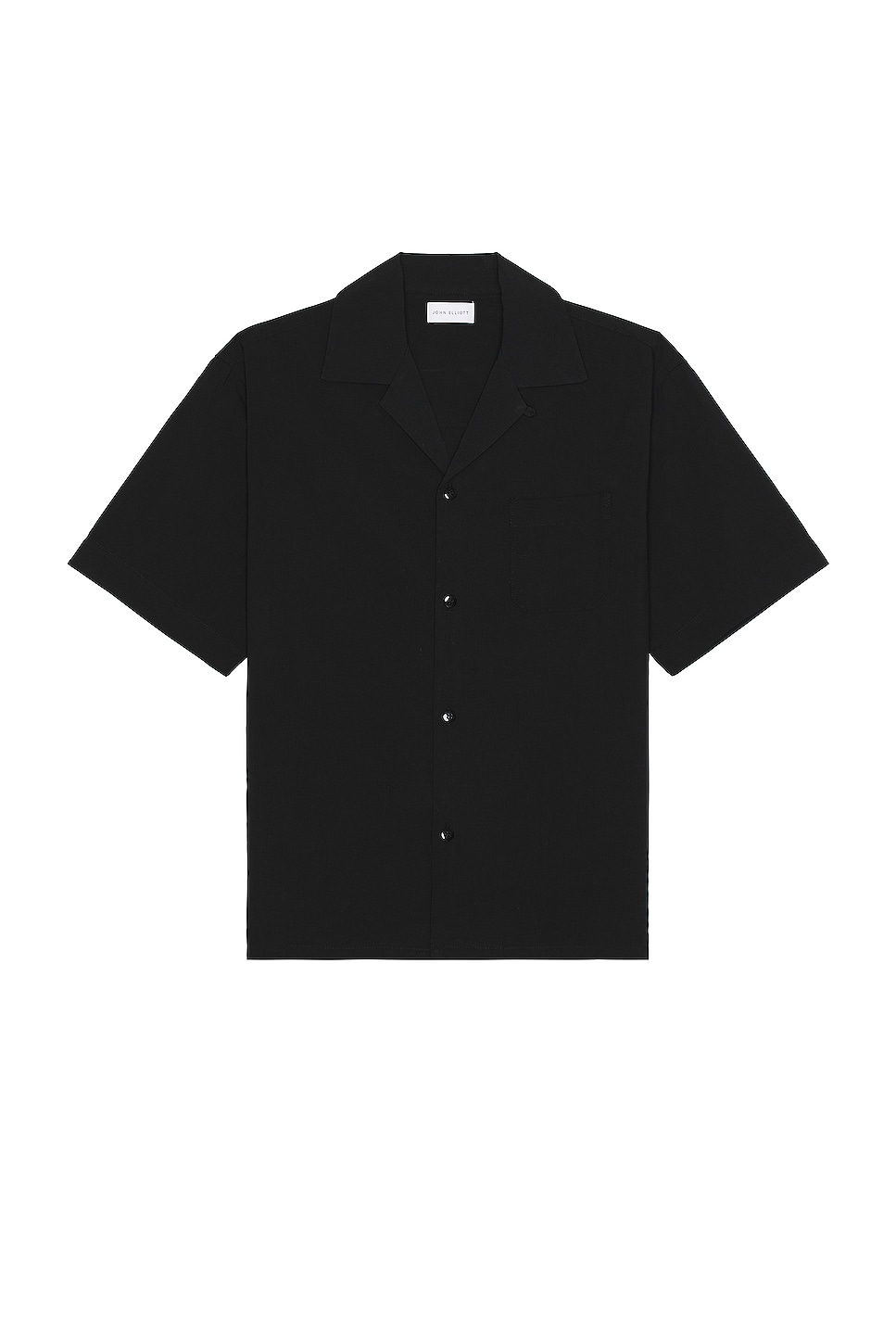 Image 1 of JOHN ELLIOTT Camp Shirt Solid in Black