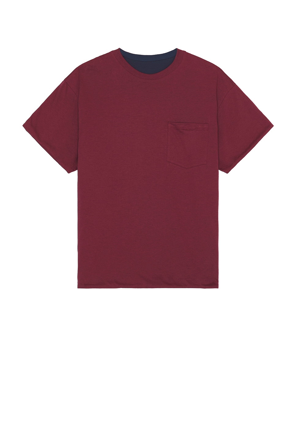 Shop John Elliott Flip Jersey Tee In Navy & Oxblood