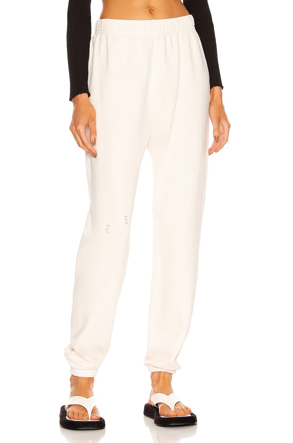 JOHN ELLIOTT Folsom Sweatpant in Vintage White FWRD
