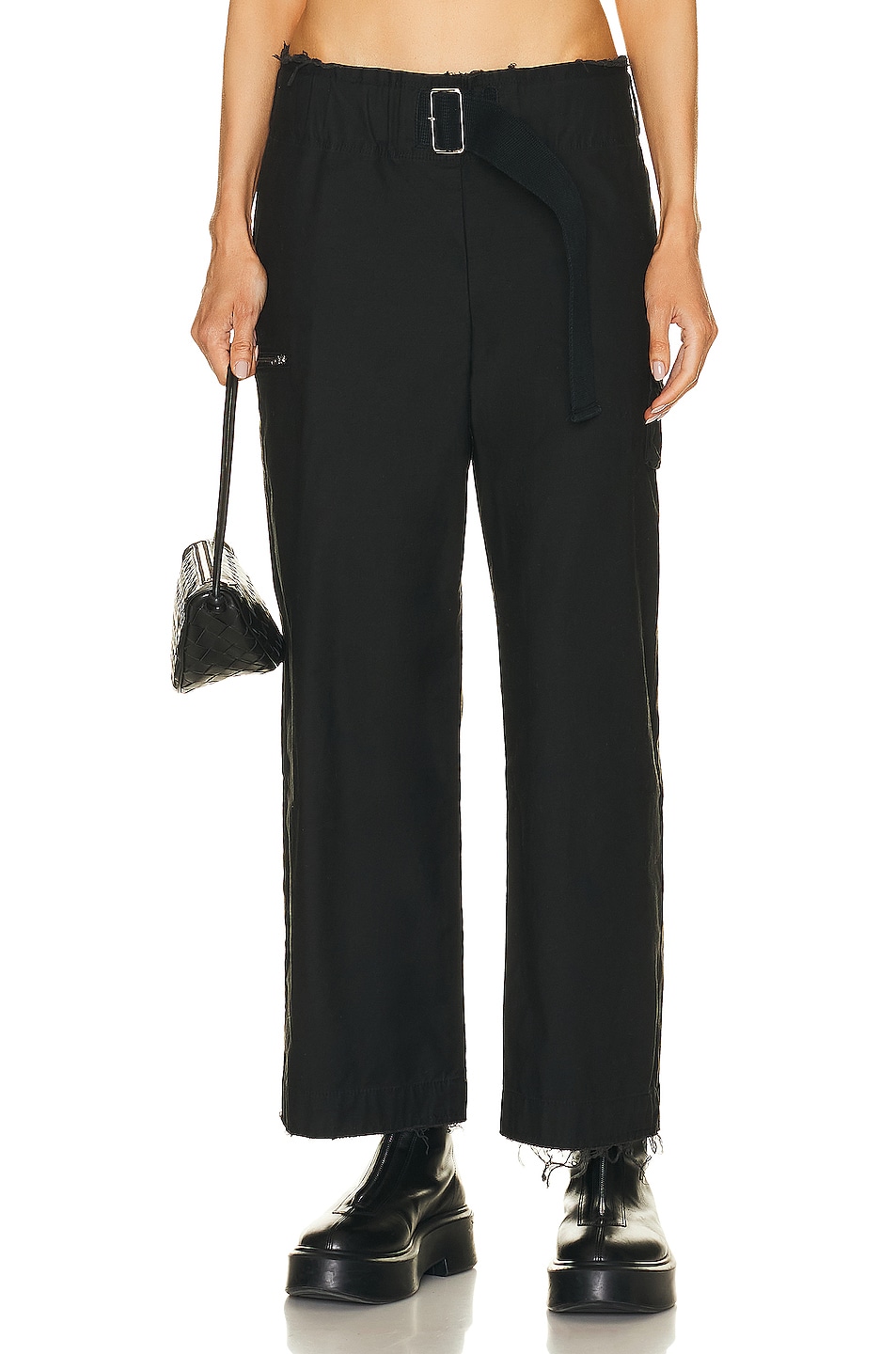 Belted Pant in Black