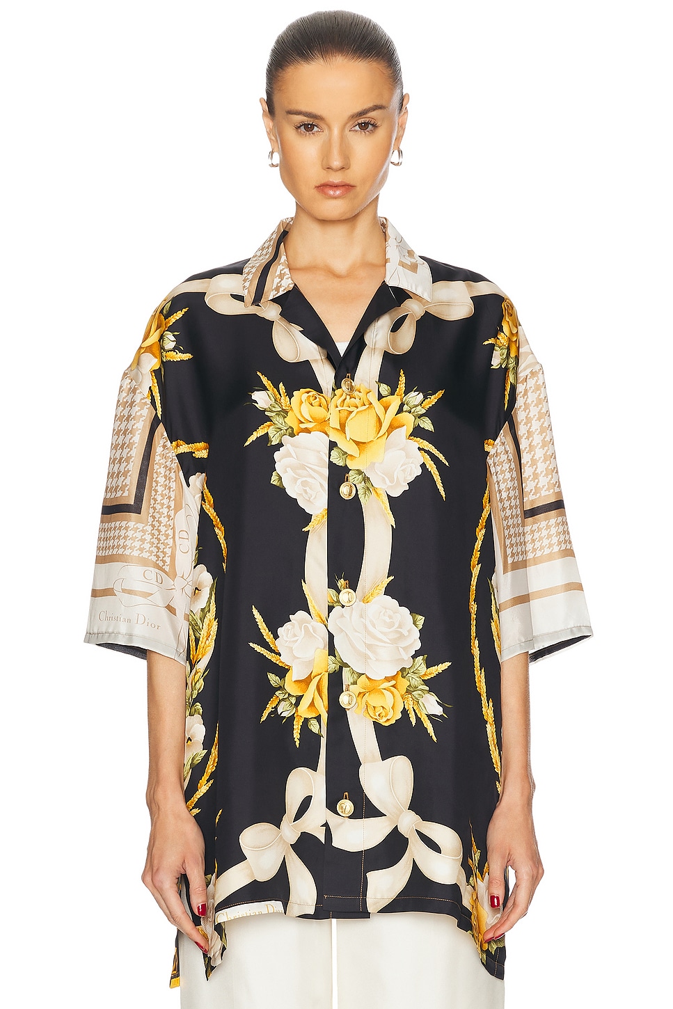 Shop J. Logan Home Vintage Maison Shirt In Multi