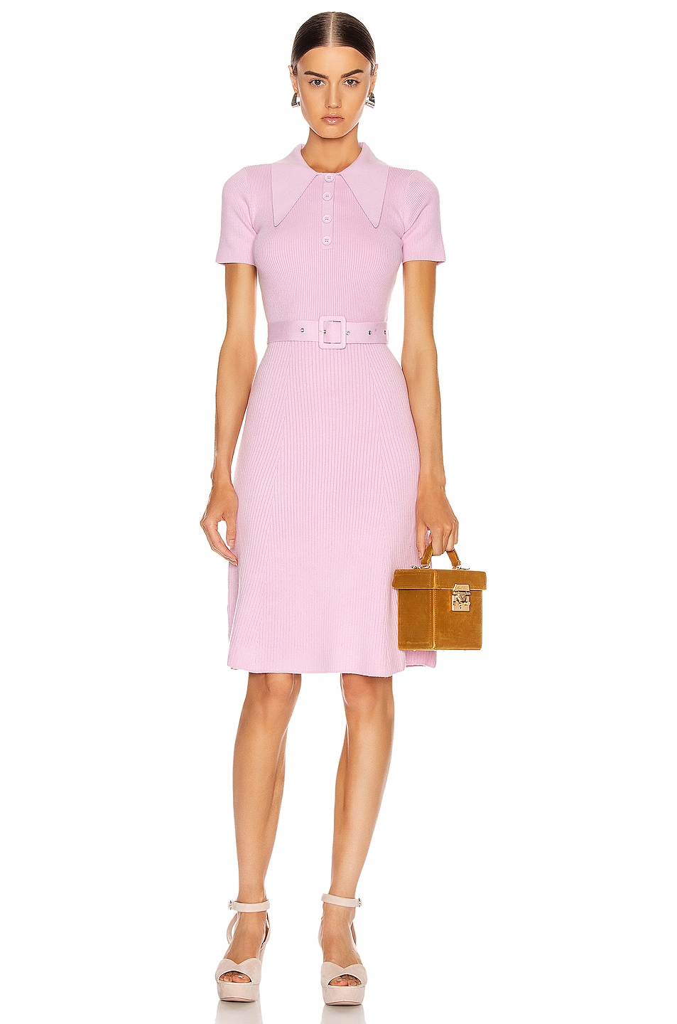 Image 1 of JoosTricot Polo Midi Dress in Wild Rose