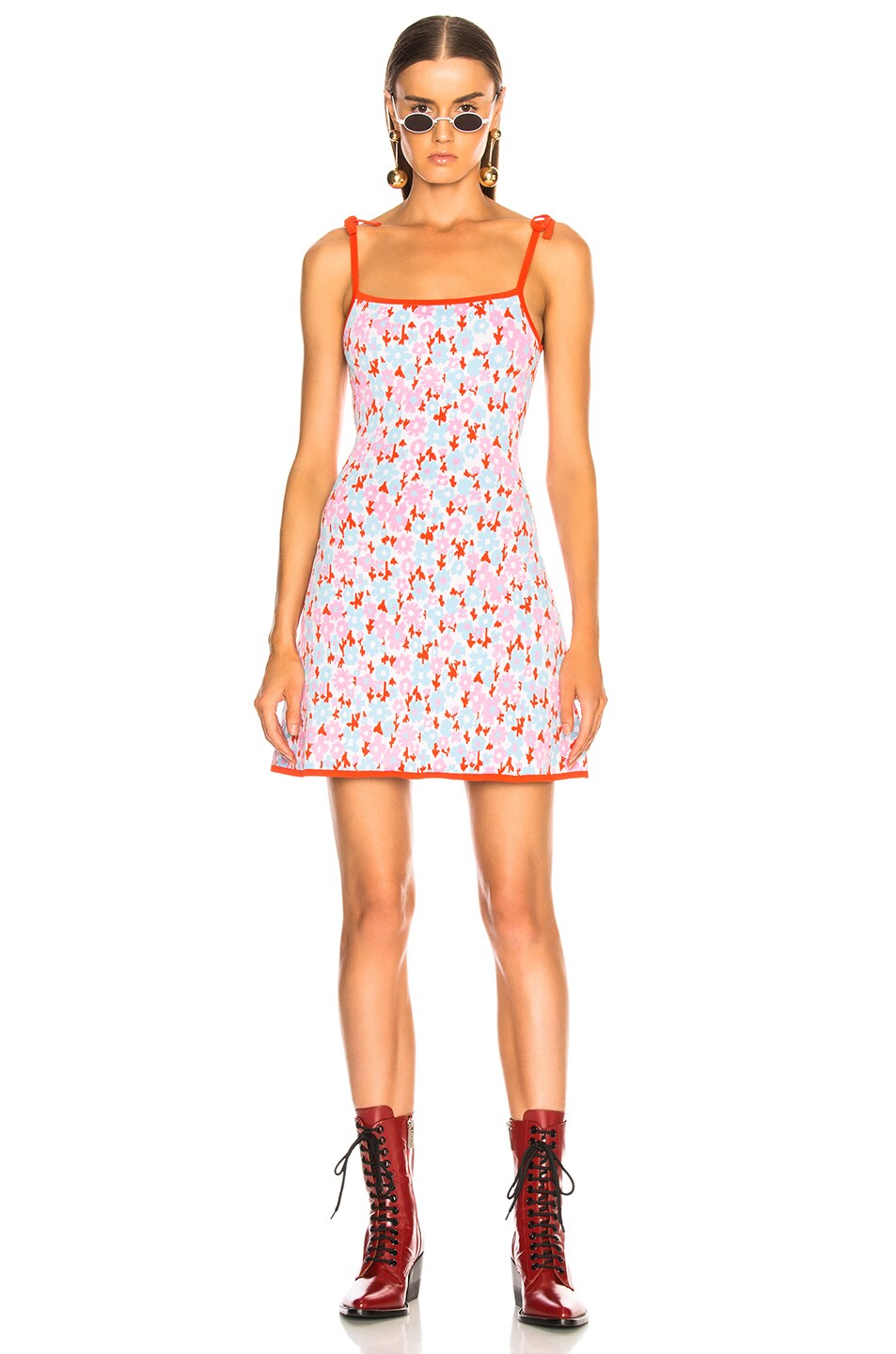 Image 1 of JoosTricot Camisole Dress in Pink Floral