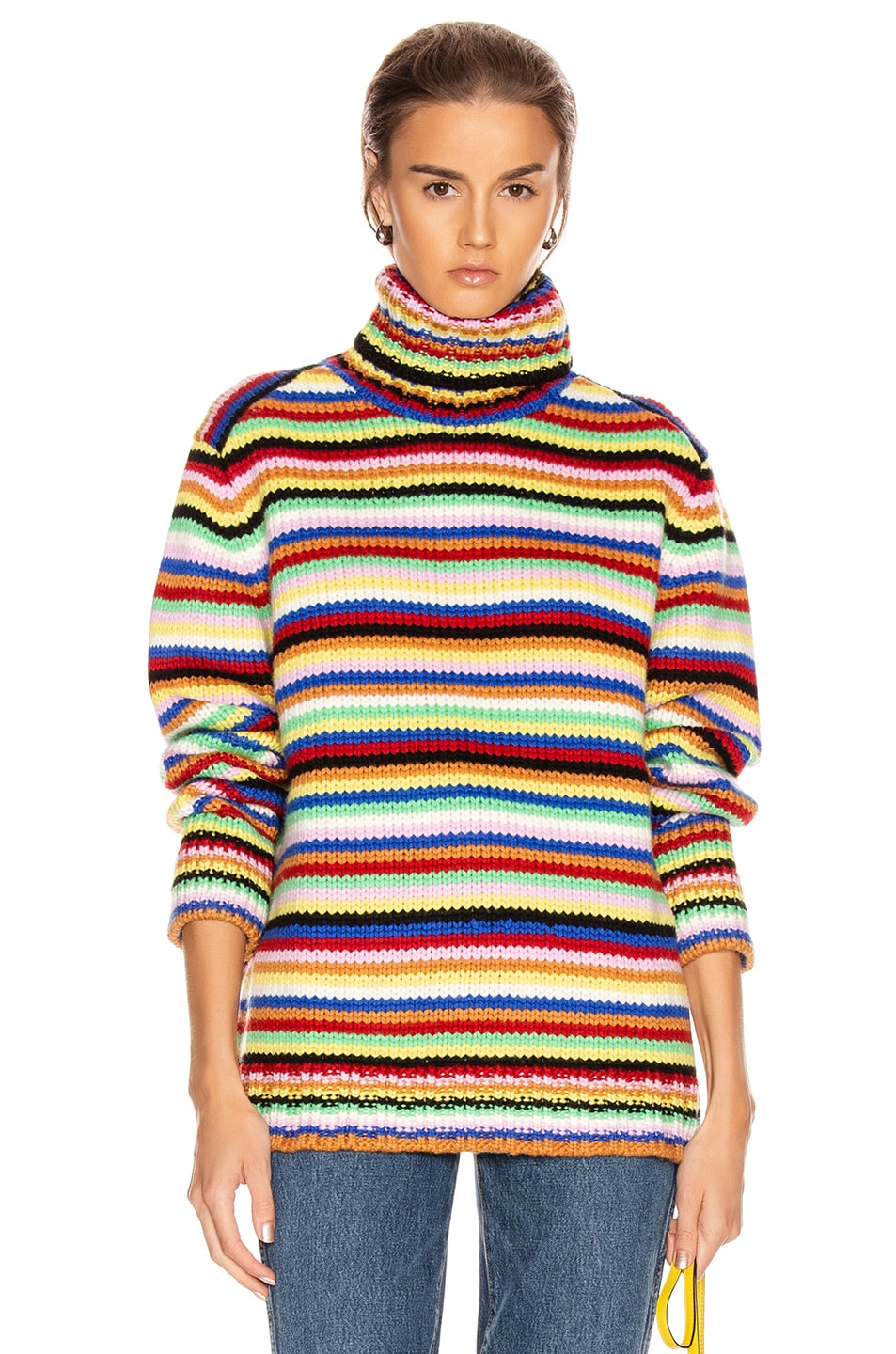 Image 1 of JoosTricot Long Sleeve Turtleneck Sweater in Multi