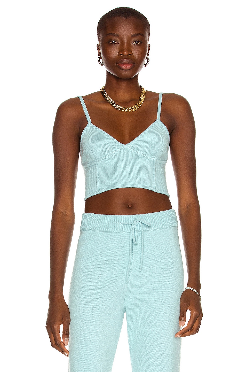 Image 1 of JoosTricot Bralette Top in Light Blue