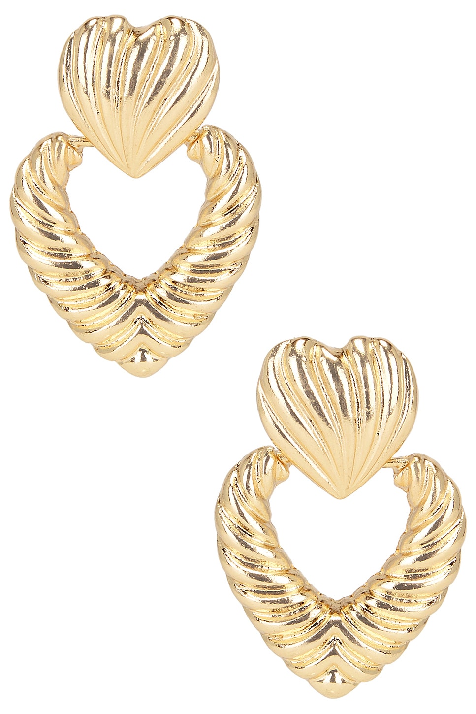 Bellisima Earrings in Metallic Gold