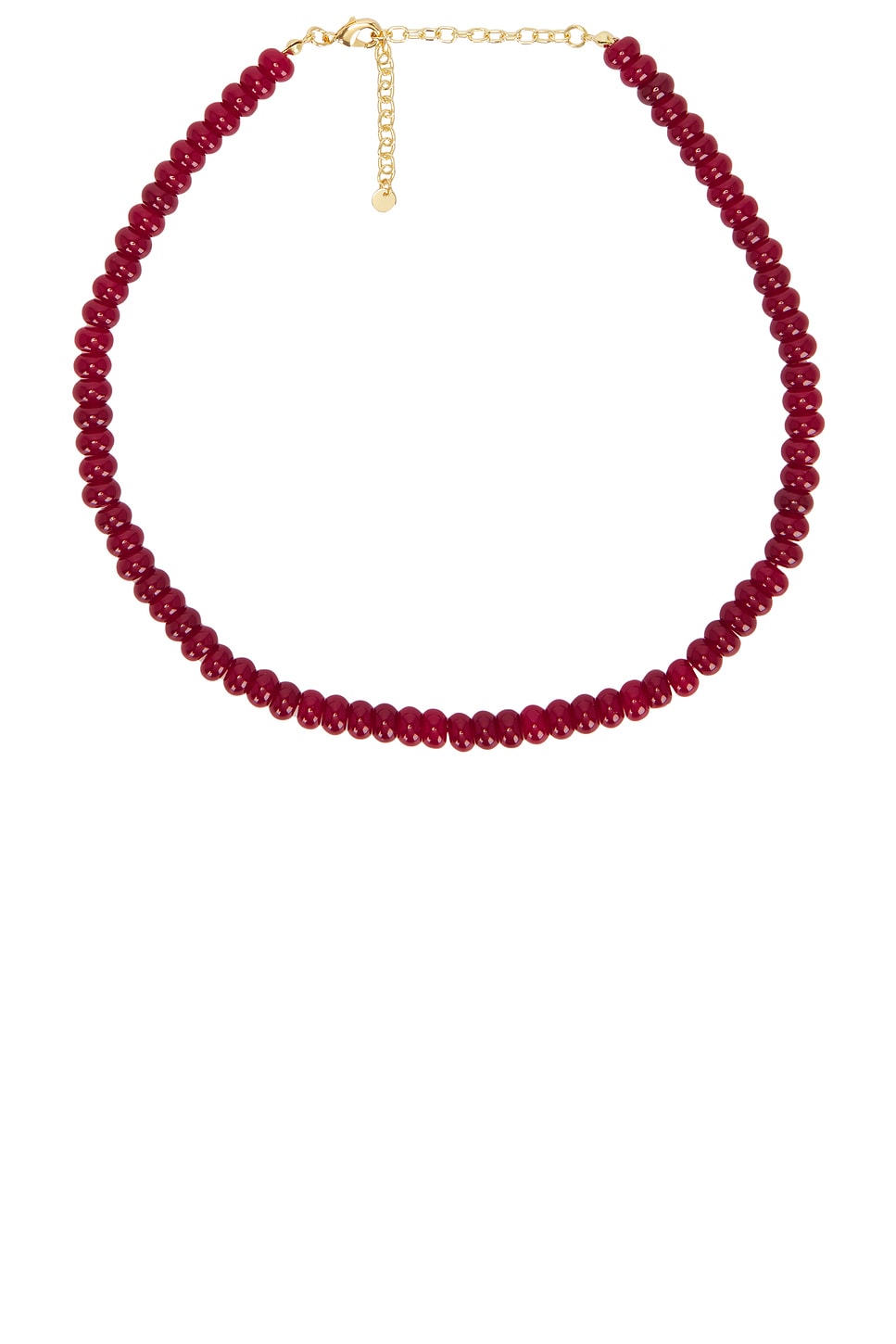 Maroon Quartz Necklace in Red