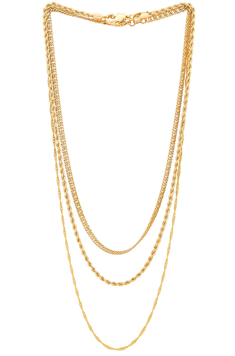 Image 1 of Jordan Road Jewelry St. Germain Necklace Stack in Gold