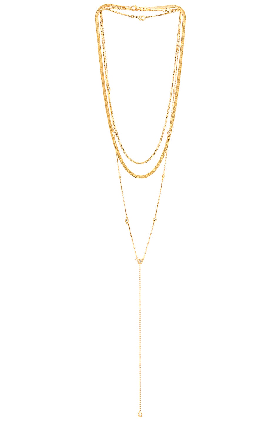 Image 1 of Jordan Road Jewelry St. Lucia Necklace Stack in Gold
