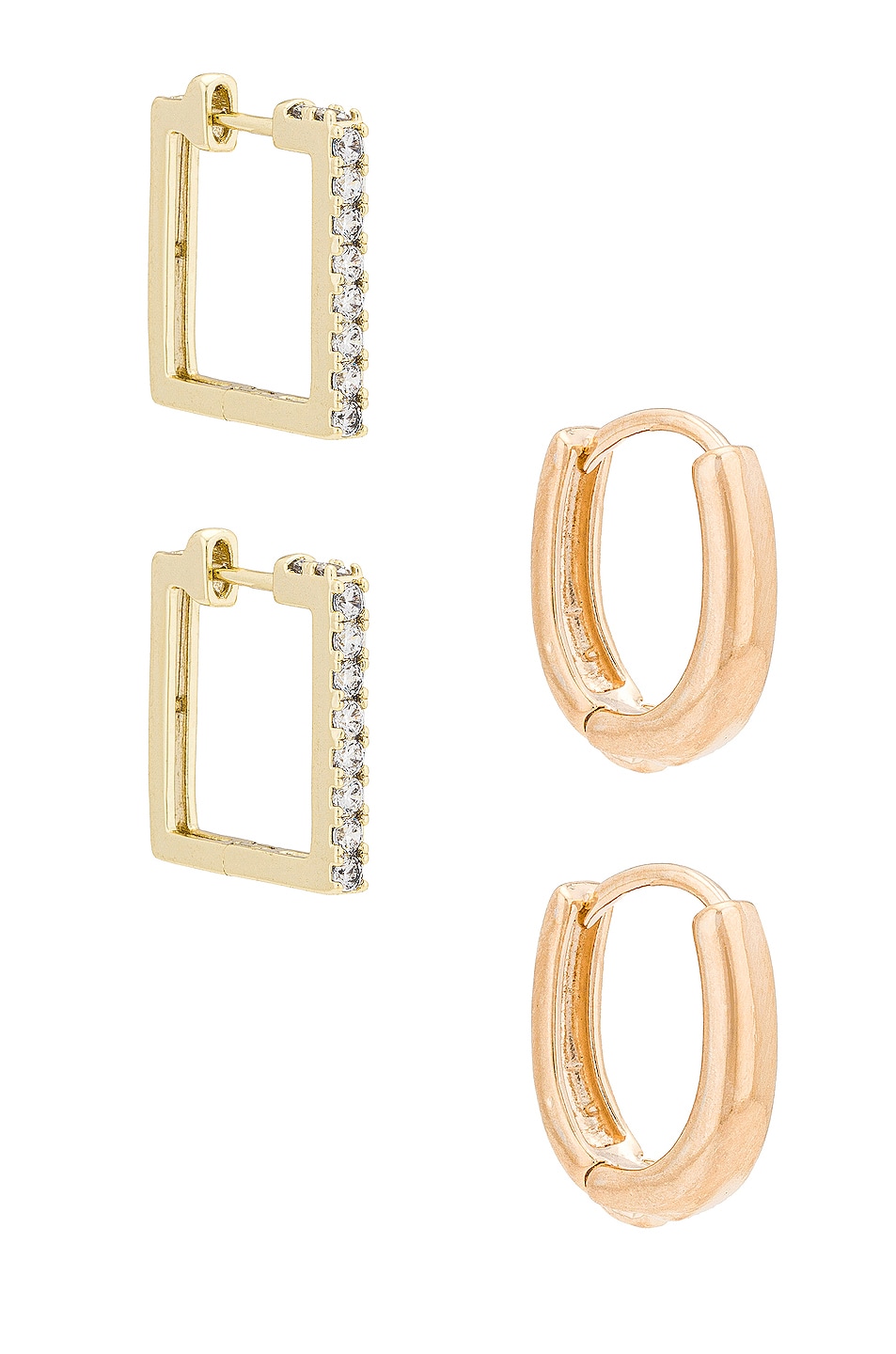 Image 1 of Jordan Road Jewelry Huxley & Loren Earring Set in Gold